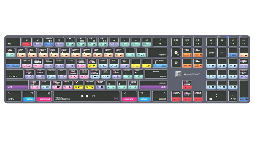 Adobe After Effects CC<br>TITAN Wireless Backlit Keyboard - Mac<br>